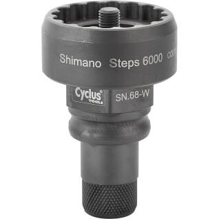 Tool pro dismantles nut Cyclus pour vae shimano steps 6000 compatible avec l'outil snap.in 179967 ou clé 32mm