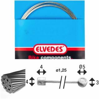 Transmission cable 1x19 stainless steel wires ø1,25mm with head n ø4x4 Elvedes