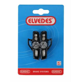Pair of brake pads plus aluminum pad holders Elvedes Campag
