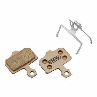 Pair of metal bicycle brake pads Elvedes Avid XX / X0 / Elixir + Elvedes HP4000