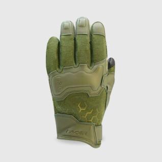 Leather tactical gloves Racer FR nomex D30