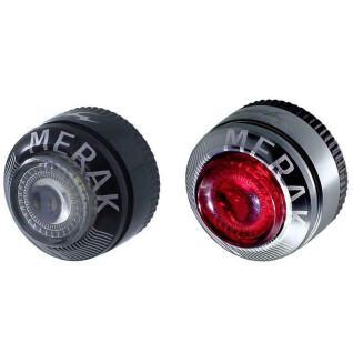Set of front and rear bicycle lights usb Moon Merak C1