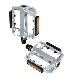 One-piece aluminum pedals with adjustable footrest Optimiz D9/16