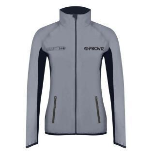 Women's breathable and reflective technical jacket without hood Proviz air