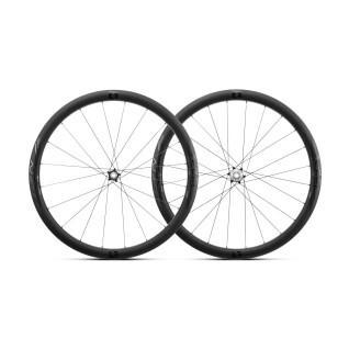 Pair of tubeless disc bicycle wheels Reynolds Blacklabel ATR 650b Shimano