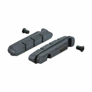 Set of 2 pairs of brake pads r55c4 and fixing bolts for carbon rim Shimano