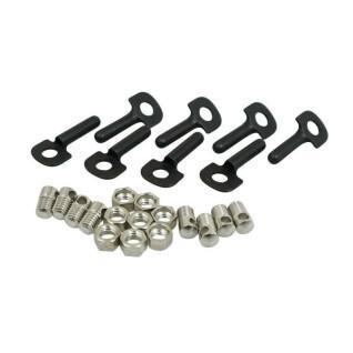 Pack of 8 rod clamps and end caps for mudguards Stronglight Road-Country