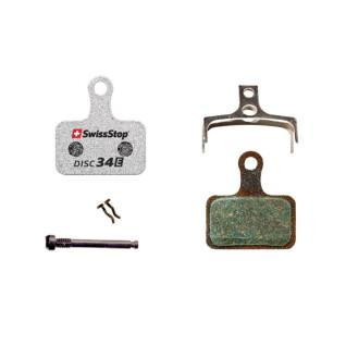 Pair of brake pads for road bikes and vae increased life designed Swissstop Shimano Dura-Ace R9170- Ultegra R8070- Tiagra R4770- Rs805- Rs505- Rs405- Rs305 (Swissstop Organic - Disc 34E)