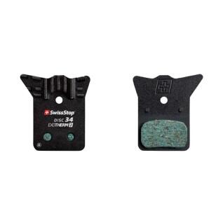 Pair of brake pads for road and mountain bikes with cooling fins Swissstop Exotherm Shimano Dura-Ace R9170- Ultegra R8070- Tiagra R4770- Rs805- Rs505- Rs405- Rs305 (Swissstop Exotherm - Disc 34)