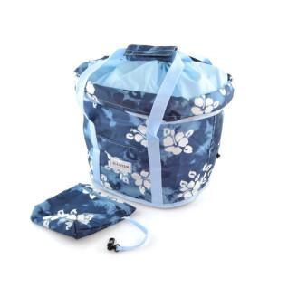 Bicycle basket in polyester fabric with blue flowers V Bike