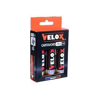 Blister of 3 threaded co2 cartridges Velox