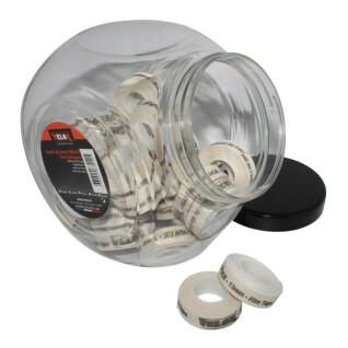 Jar of 30 rolls of adhesive rim tape Velox 13 mm