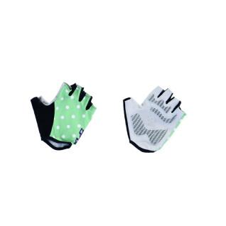 Short cycling gloves with polka dots XLC CG-S10