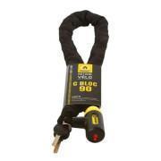 Bike chain lock with key for rental companies with integrated lock security level 6-10 Auvray C-Bloc