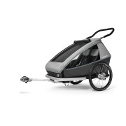 Child's two-seater bicycle trailer Croozer Keeke 2020