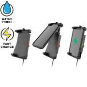 Wireless and waterproof ram quick-grip smartphone charger holder