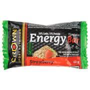 Lot of 12 nutrition bars Crown Sport Nutrition Energy - fraise - 60 g