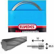 Brake cable 7x7 stainless steel wires ø1,5mm with v-nipple ø5,5x10 Elvedes