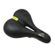 City ergonomic black elastomer saddle with memory foam and central hole Newton