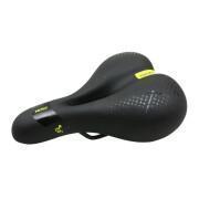 City ergonomic black elastomer saddle with memory foam and central hole Newton