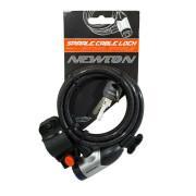 Spiral bike lock with key and lock cover with holder Newton