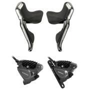 Front and rear hydraulic disc brakes Shimano R785 Ultegra-105
