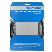 Sheathed steel road brake cable set with cable ends Shimano SUS/SLR