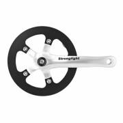 Road crankset with housing for transmission without chain tensioner for integrated gear hub Stronglight Impact R 42Dts 8V. 170 mm