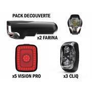 Front/rear lighting discovery pack The Smart Bike Lights